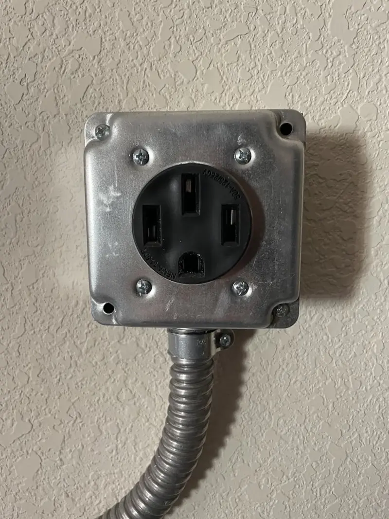 NEMA 14-50 outlet installed for Smart Home Electrical in East Flat Rock
