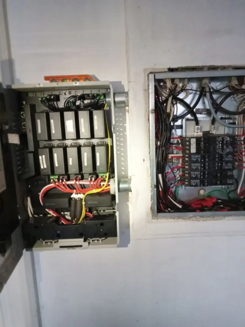 Electrical panel upgrade completed for Indoor Lighting Installation in East Flat Rock